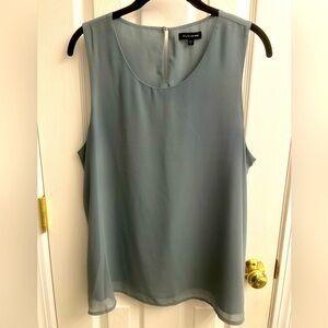 NWOT Pleione Sage Green Sleeveless Blouse